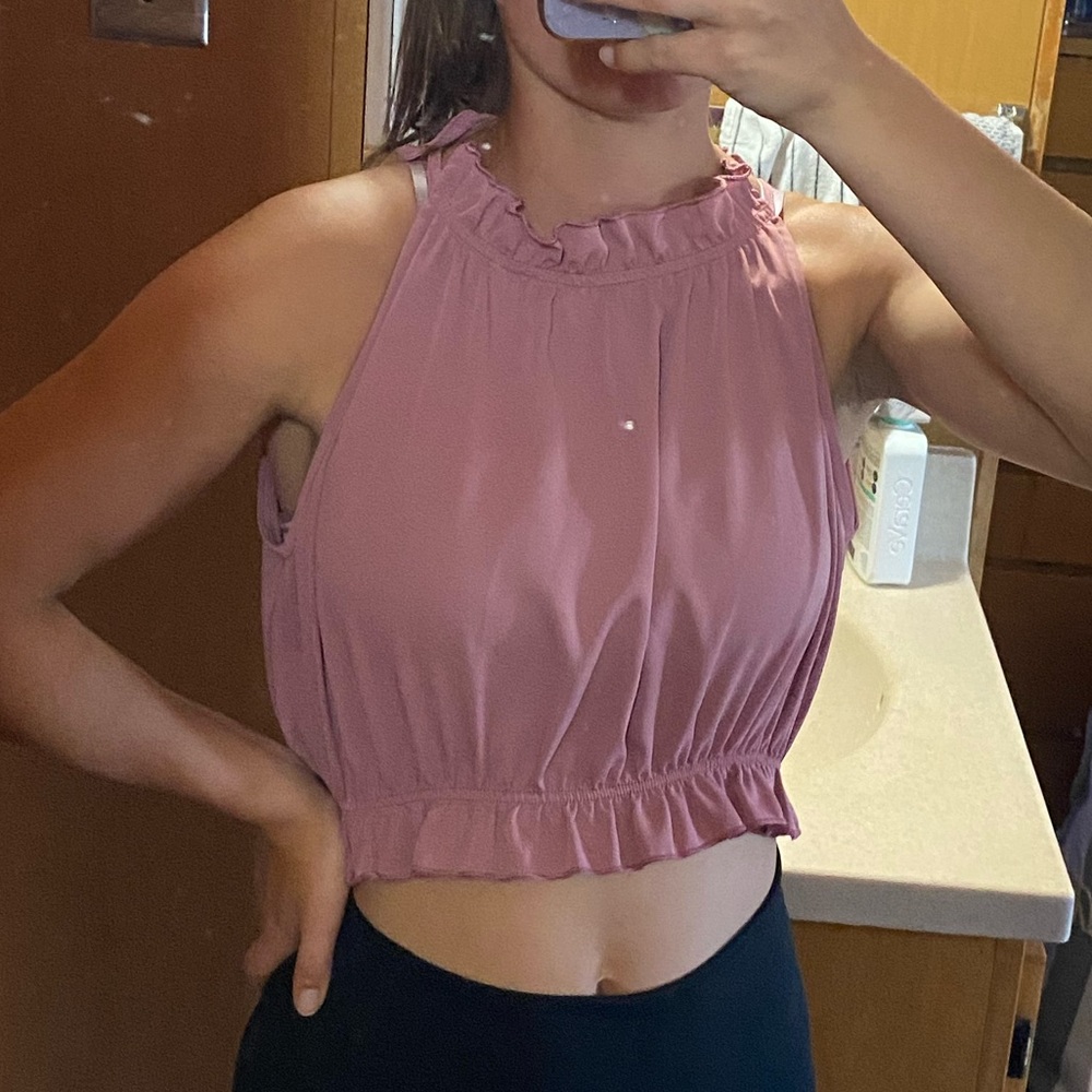 SHEIN Pink backless blouse - Picture 5 of 11